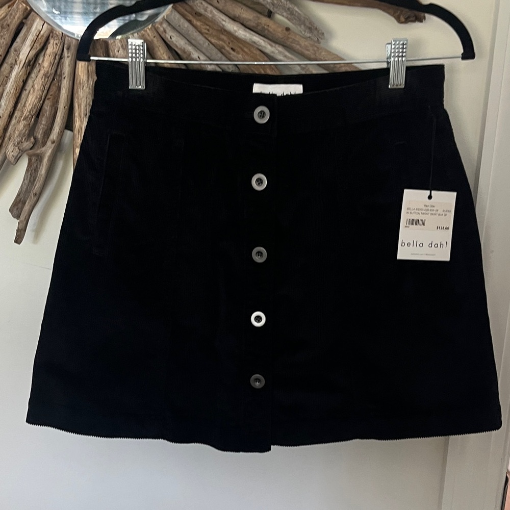 Bella Dahl Midnight Black Mini Skirt
